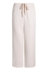 Homey Wool And Acetate Wide Leg Pants - White